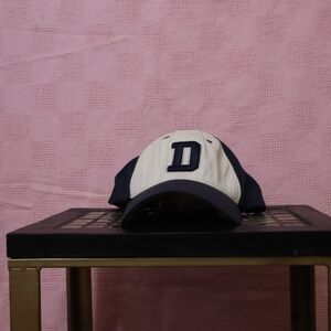 Navy and White Baseball Cap